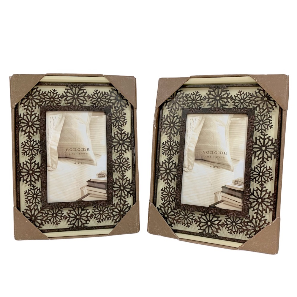 Sonoma life+style set of 2 Iron Decor Bronze Frames -4x6